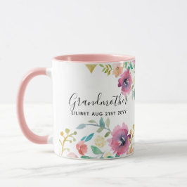 Taza Regalo de la abuela - Bonito Flores rosas