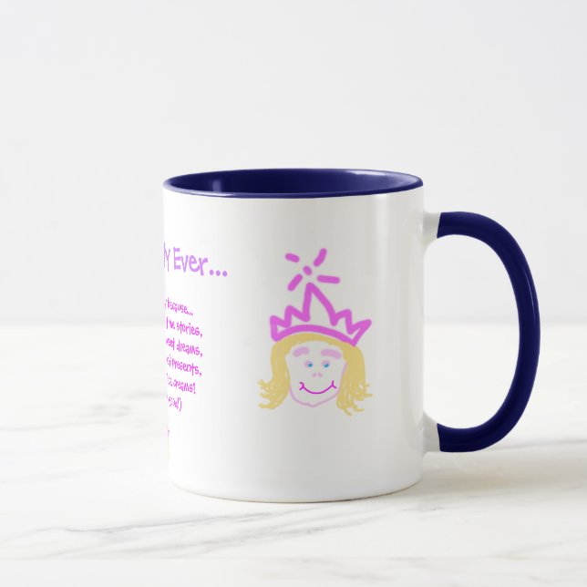 Taza Regalo de la princesa rosa del Día del Padre "Mejo (Derecha)