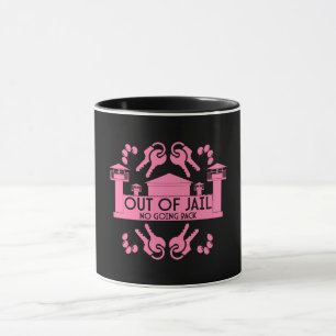 Taza Regalo De Liberación De Prisiones Fuera De La Cárc