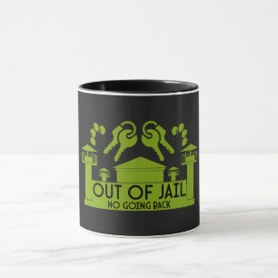 Taza Regalo De Liberación De Prisiones Fuera De La Cárc