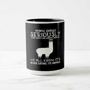 Taza Regalo de Llama  La gente debería seriamente