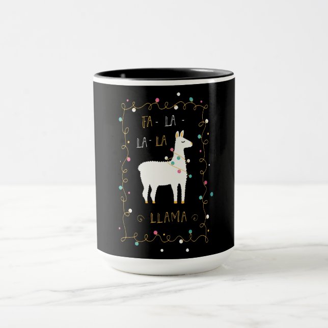 Taza Regalo de Llama| Llama canta divertida (Centro)