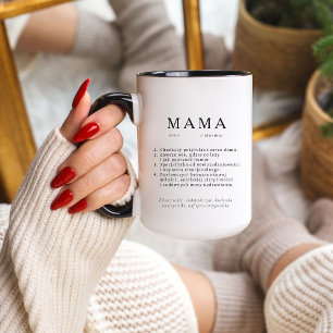 Taza Regalo de Mamá polaco - MAMA Enorme definición