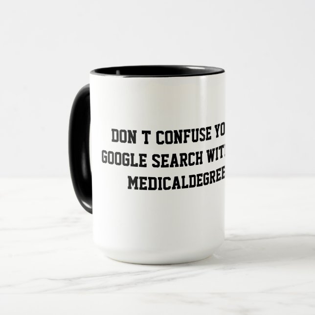 TAZA REGALO DE MÉDICO DIVERTIDO (Anverso izquierdo)