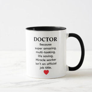 Taza Regalo de médico futuro médico médica ojo divertid