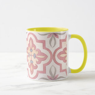 Taza Regalo de mosaico clásico: marca de rosa favorita