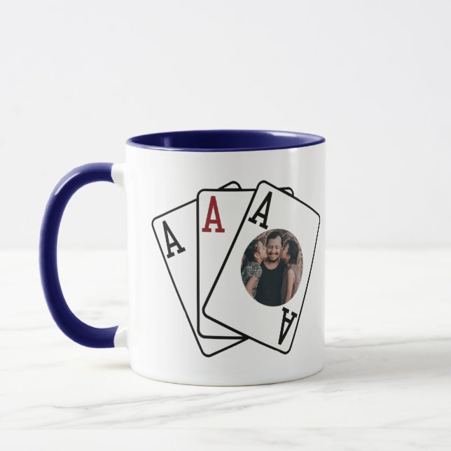 Taza Regalo de mug de marco fotográfico de tres años de (Izquierda)