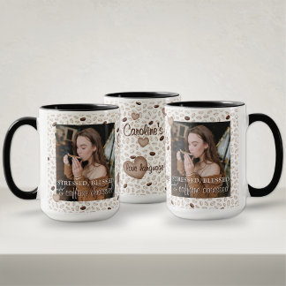 Taza Regalo de Navidad con nombre y foto para amantes d