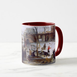 Taza Regalo de Navidades de Bellas Artes de invierno