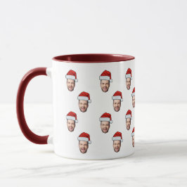Taza Regalo de Navidades de personalizado Face Photo Sa