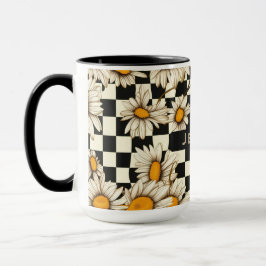 Taza Regalo de nombre de tablero de damas de margarita