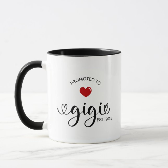 Taza Regalo de nueva abuela Gigi (Izquierda)