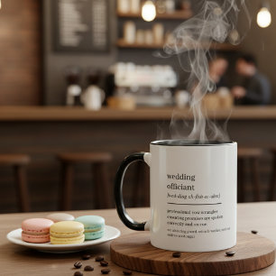 Taza Regalo de oficiante de boda personalizado Definici
