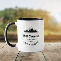 Regalo de Padrino de Boda de Montaña Rústica Moder
