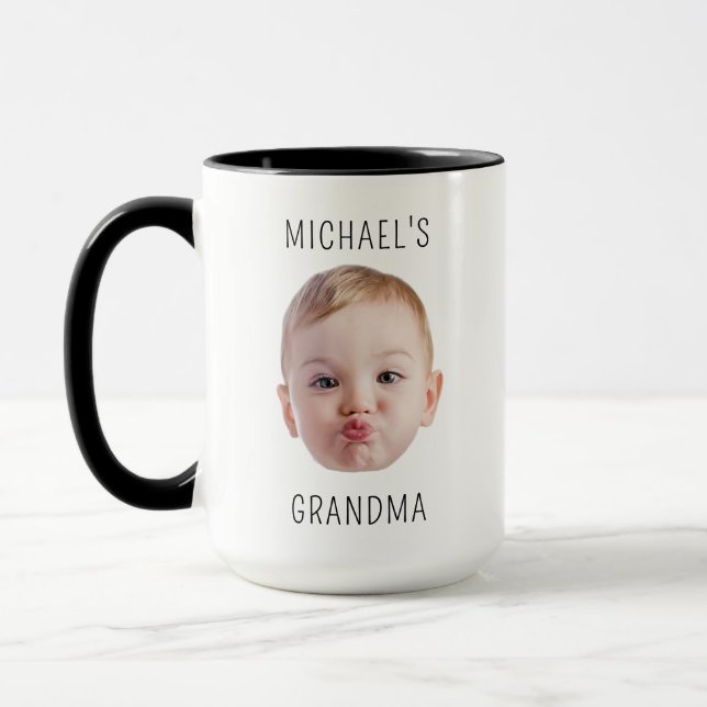 Taza Regalo de papá personalizado niños foto bebé padre (Izquierda)
