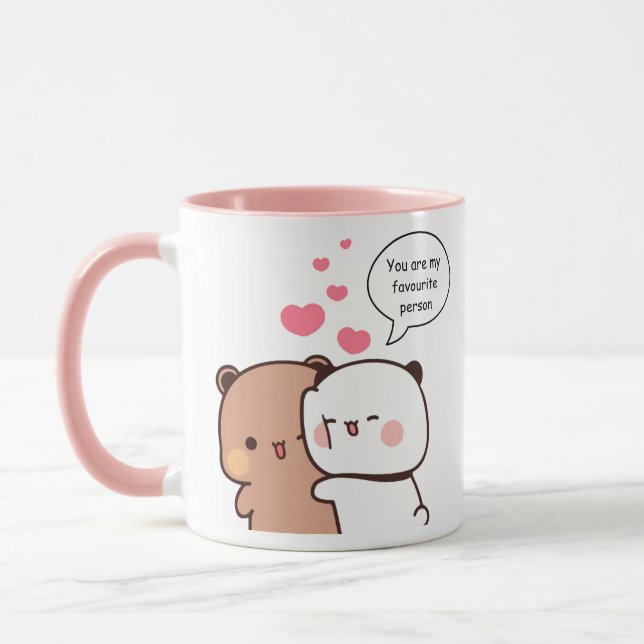 Taza Regalo de pareja personalizada Bubu and Dudu Mug (Izquierda)