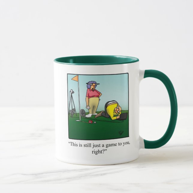 Taza Regalo de peluche de golf (Derecha)