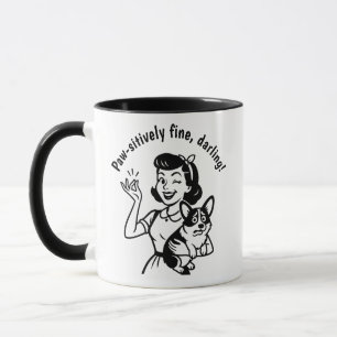 Taza Regalo de Perro Retro Corgi Lover