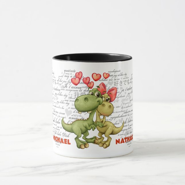 Taza Regalo de Personalizable El día de San Valentín di (Centro)