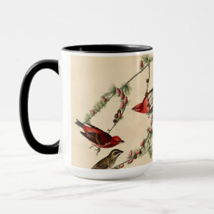 Taza Regalo de pintura de pájaro de aleta morada de Aud