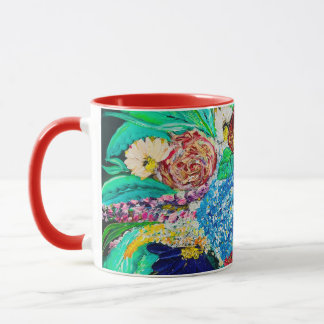 Taza Regalo De Pintura Floral Colorida Para Su Café Mug
