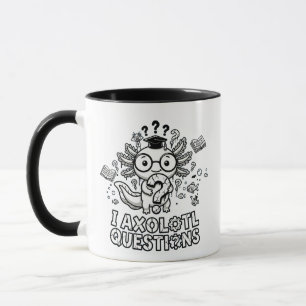 Taza Regalo de Preguntas de Ajolote divertidas y existe