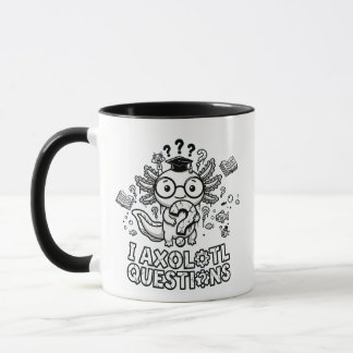 Taza Regalo de Preguntas de Ajolote divertidas y existe