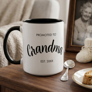 Taza Regalo de Revelación de Embarazo de Abuela Ascendi