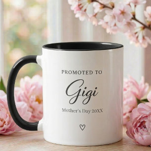 Taza Regalo de Revelación de Embarazo para Gigi en el D