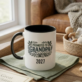Taza Regalo de Revelación de Nuevo Bebé para Abuelo Asc