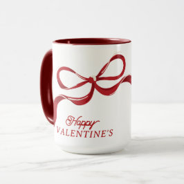 Taza Regalo de reverencias rojas retro de San Valentín