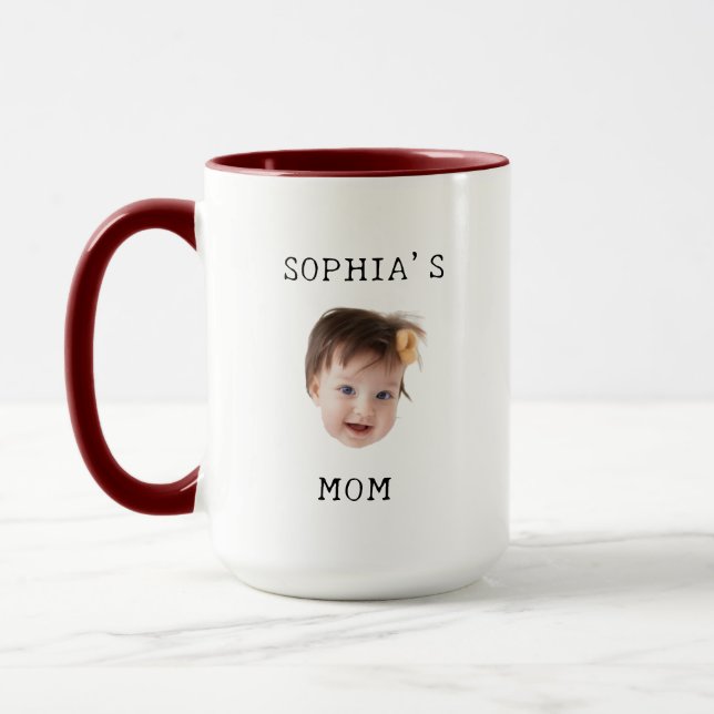 Taza Regalo de rostro de personalizado moderno para reg (Izquierda)