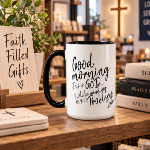 Taza Regalo de Rutina Matutina Cómoda Tranquila y Eleva