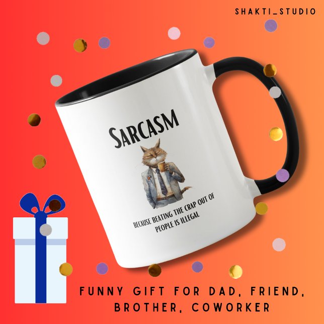 Taza Regalo de sarcasmo para compañero de trabajo padre (Subido por el creador)