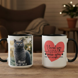 Taza Regalo de simpatía para gatos memorial de mascota