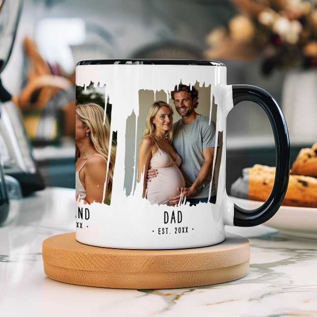Taza Regalo de texto de fotos y años de papá Personaliz (Subido por el creador)
