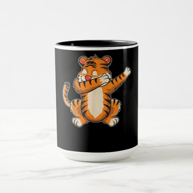 Taza Regalo de tigre| El tigre de Dab Dabbing (Centro)
