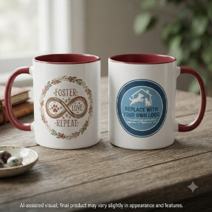 Taza Regalo de tributo de amor de rescate de mascotas i