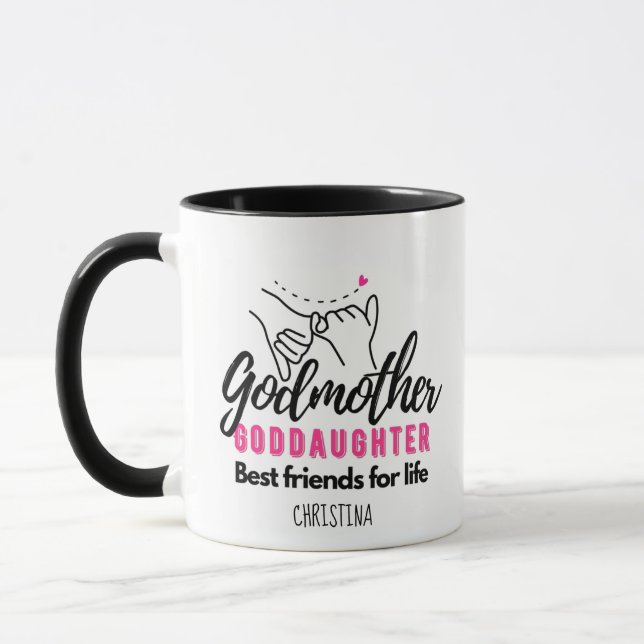 Taza Regalo de una diosa - La padrina es mejor amiga pa (Izquierda)