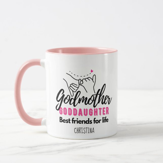 Taza Regalo de una diosa - La padrina es mejor amiga pa (Izquierda)