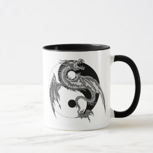 Taza Regalo de Yin Yang del dragón
