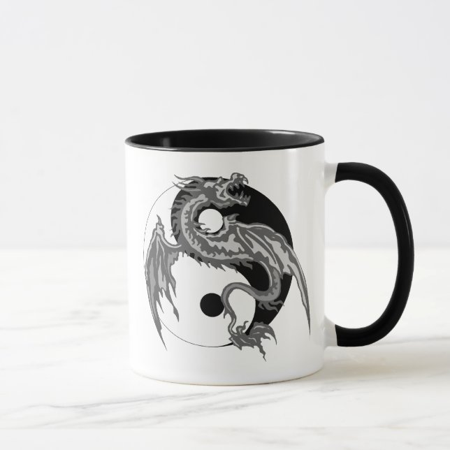 Taza Regalo de Yin Yang del dragón (Derecha)