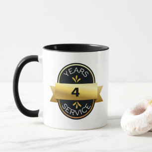 Taza Regalo del aniversario del trabajo de reconocimien
