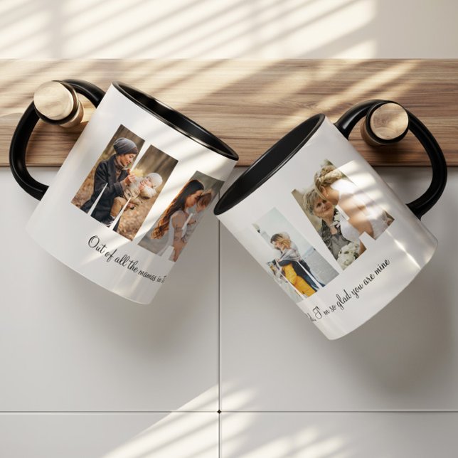 Taza Regalo del Día de la Madre de Mamá Collage de foto (Subido por el creador)
