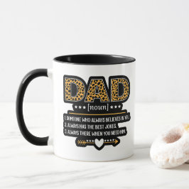 Taza Regalo del Día del Padre con estampado de leopardo