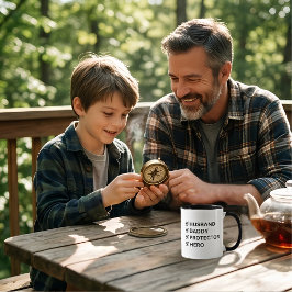 Taza Regalo del Día del Padre para Esposo Papá Protecto