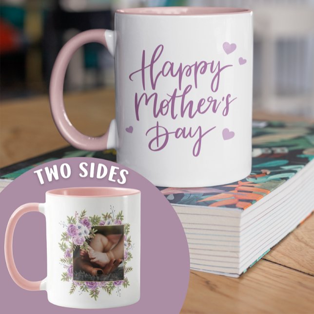 Taza Regalo del día feliz de las madres Café Purple per (Subido por el creador)