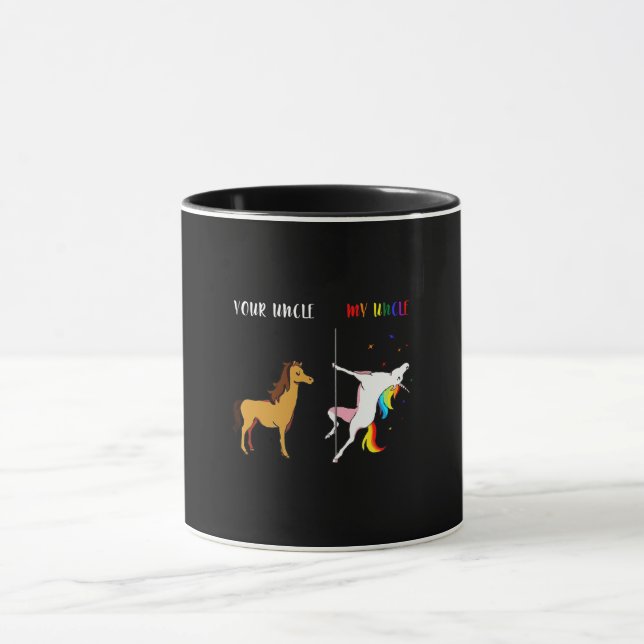 Taza Regalo del Personalizado de bandera arco iris del  (Centro)