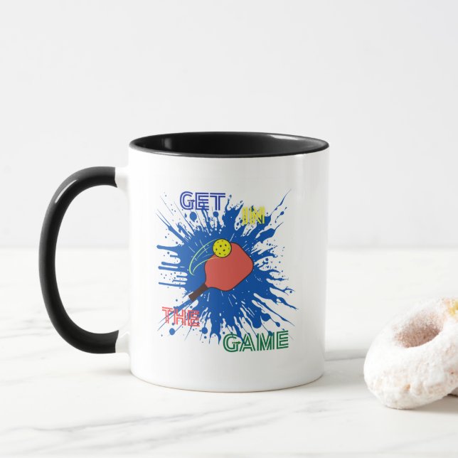 Taza Regalo deportivo para jugadores de balonmano (Con donut)