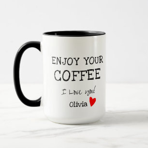 Taza Regalo día de San Valentín para el café del novio